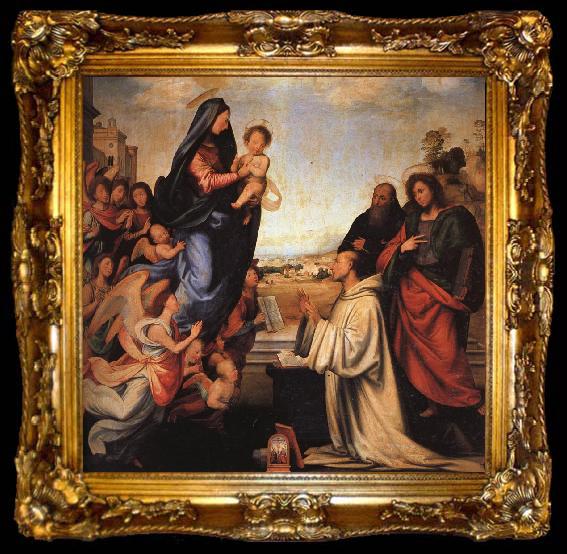 framed  BARTOLOMEO, Fra The Vision of St.Bernard, ta009-2